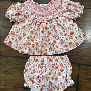 9M Cecil & Lou Floral Dress Set - Pink and White